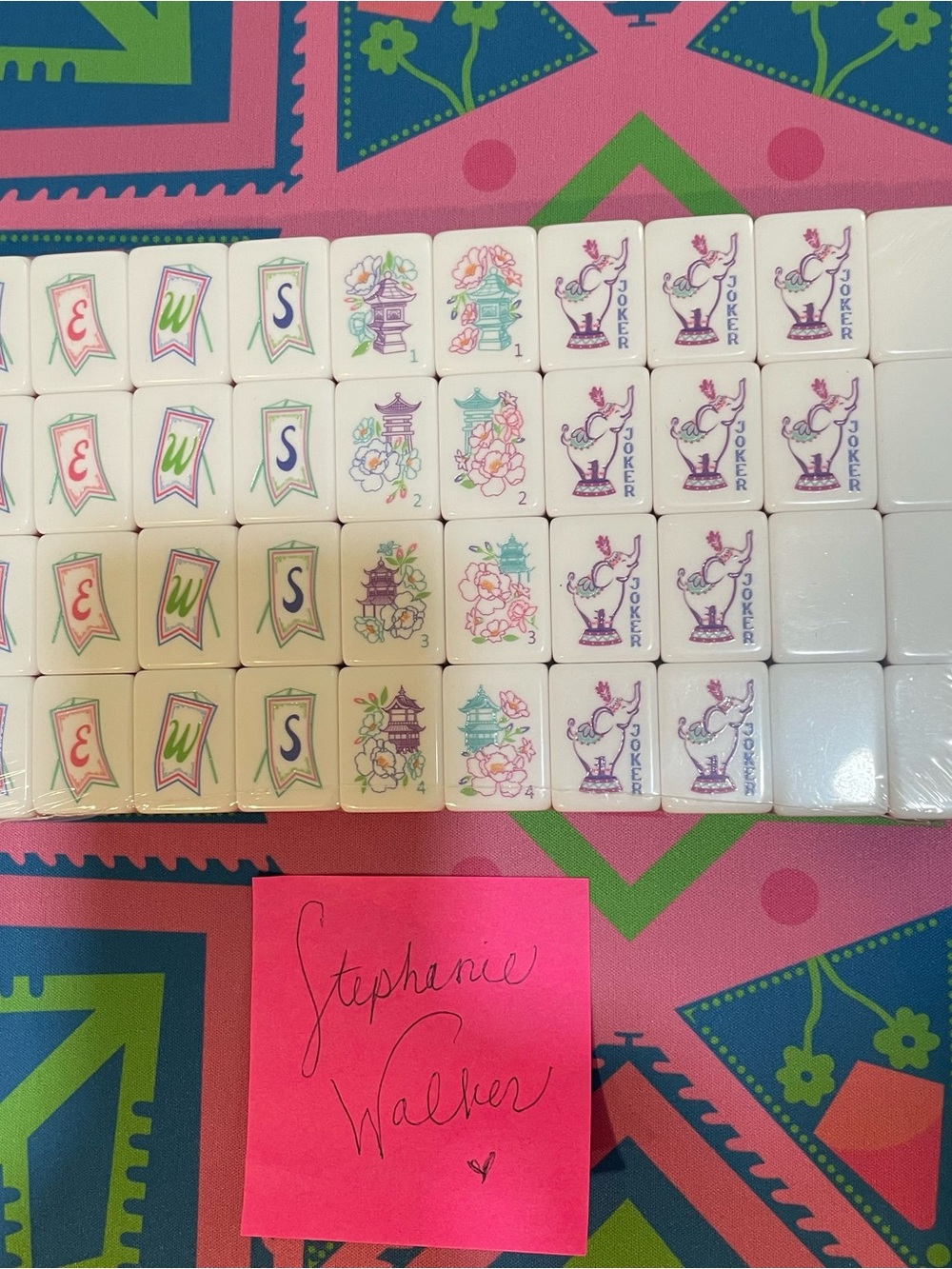 Four layer NEW Boutique-style American Mahjong Tile Set - Picture 3 of 8